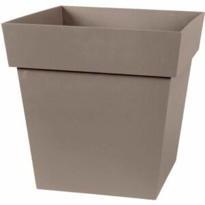 Plant pot EDA Brown Taupe 32 x 32 x 32 cm