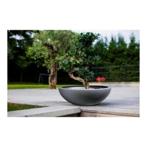 Plant pot EDA Graphit Washbasin Grey Dark grey (Ø 59 x 21 cm)