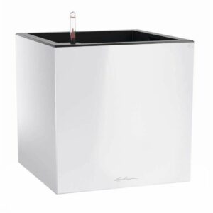 Self-watering flowerpot Lechuza White 40 x 40 x 76 cm