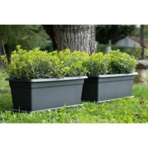 Plant pot Stefanplast Mediterráneo Anthracite Plastic 100 cm