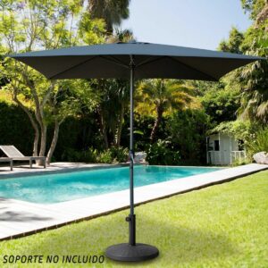 Parasol Aktive Anthracite Aluminium Ø 4,8 cm 300 cm