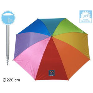 Sunshade 220 cm UPF 50+ Rainbow