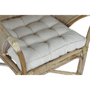 Armchair DKD Home Decor White Brown 66 x 50 x 90 cm