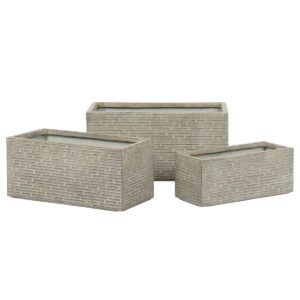 Planter Home ESPRIT Beige Fibreglass Magnesium 74,5 x 37,5 x 37,5 cm