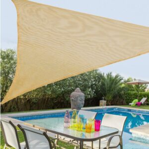 Shade Sails Awning 5 x 5 m Beige Polyethylene 500 x 500 x 0,5 cm