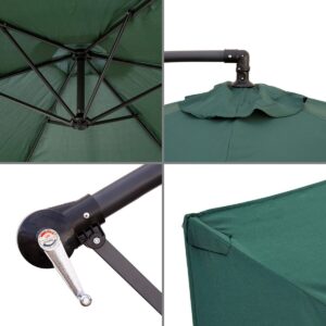 Sunshade Monty Aluminium Green 270 cm