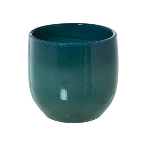 Set of Planters Alexandra House Living Blue Ceramic 3 Pieces