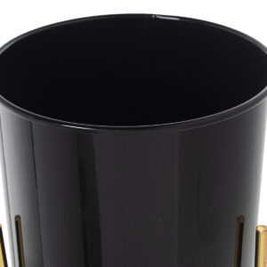 Set of Planters Alexandra House Living Black Golden Metal With support (3 Pieces)