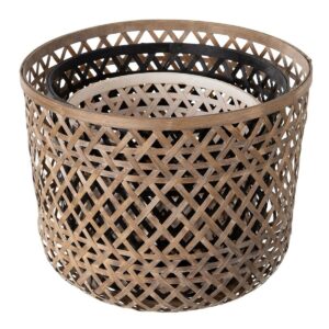 Planter 45 x 45 x 37 cm Bamboo (3 Units)