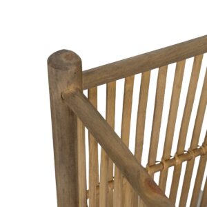 Set of Planters Natural Bamboo 32,5 x 32,5 x 34 cm (2 Units)