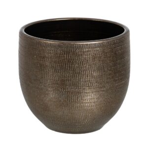 Planter Metallic Ceramic 40 x 40 x 37 cm