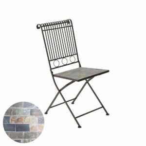 Folding Chair Kaemingk Stuttgart White Brown 39 x 39 x 9 cm