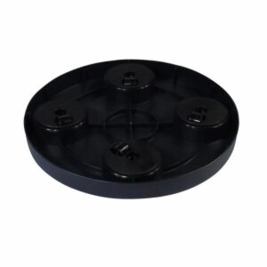 Flowerpot Standt with Wheels Nature Black polypropylene (Ø 29,2 x 4 cm)