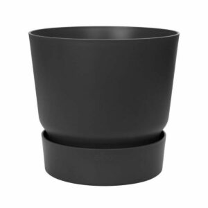 Plant pot Elho Greenville Ø 24,48 cm Black Plastic