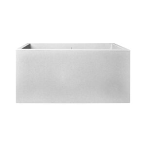 Plant pot Elho White 59 x 30 x 29 cm Plastic Rectangular Modern