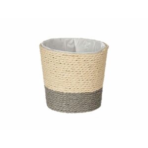 Planter Grey Natural Rope Plastic 11 x 10,5 x 11 cm (24 Units)