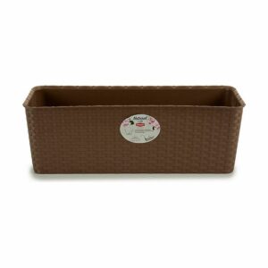 Planter Stefanplast Brown Plastic 18 x 16 x 48,5 cm (12 Units)