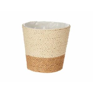 Planter Brown Rope Plastic 14 x 12,5 x 14 cm (24 Units)