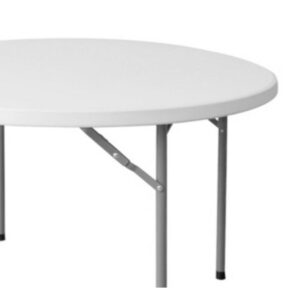 Folding Table Catering White 120 x 120 x 74 cm