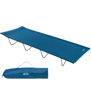 Sun-lounger Aktive Blue Foldable 180 x 18 x 60 cm (6 Units)