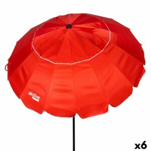 Sunshade Aktive Red Aluminium 220 x 215 x 220 cm (6 Units)