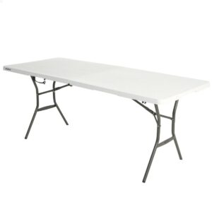 Folding Table Lifetime White 185 x 74 x 76 cm Steel Plastic