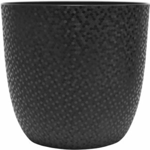 Plant pot EDA Opal Chape Black Ø 29,5 cm