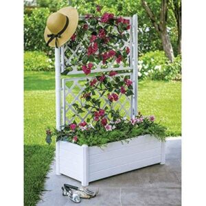 Planter Stefanplast 100 x 43 x 142 cm Rectangular White