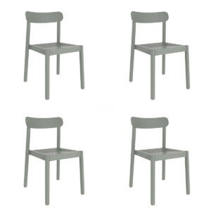 Garden chair Garbar Elba Grey polypropylene 50 x 53 x 80 cm 4 Units (4 Pieces)