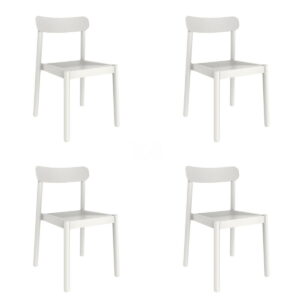 Garden chair Garbar Elba White polypropylene 50 x 53 x 80 cm 4 Units (4 Pieces)