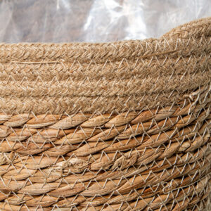 Planter Alexandra House Living Brown Rattan Natural Fibre