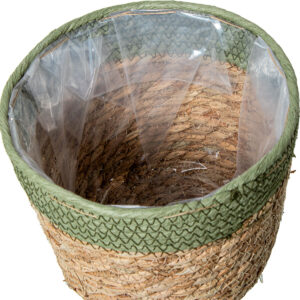 Planter Alexandra House Living Brown Rattan Natural Fibre