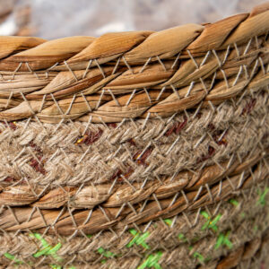 Planter Alexandra House Living Brown Rattan Natural Fibre