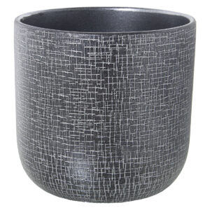 Planter Alexandra House Living Silver Ceramic