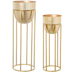 Planter Alexandra House Living Gold Metal