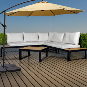 Sunshade Alexandra House Living Brown Black 2,7 m Polyester