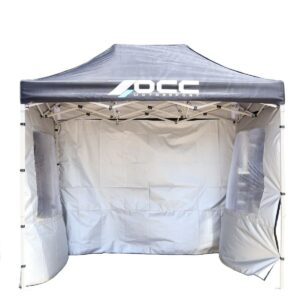 Tent Wall OCC Motorsport OCCCARP31 Racing Black Polyester 420D Oxford 3 x 2 m Window 2 Units