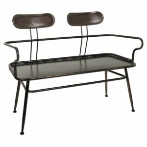 Bench Alexandra House Living Brown Metal 53 x 88 x 122 cm