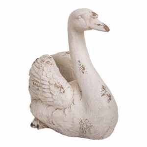 Planter Alexandra House Living Swan Fibreglass Magnesium 35 x 48 x 51 cm