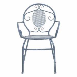 Garden chair Alexandra House Living Grey Iron 54 x 88 x 58 cm