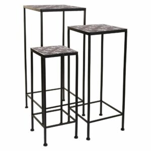 Flower Pot Stand Alexandra House Living Black Iron 30 x 68 x 30 cm