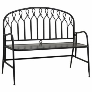 Bench Alexandra House Living Black Metal 56 x 98 x 118 cm