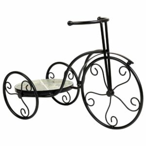 Flower Pot Stand Alexandra House Living Black Iron Tile Bicycle 23 x 36 x 53 cm