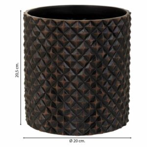 Planter Alexandra House Living Brown Polyresin 20 x 20 x 20 cm