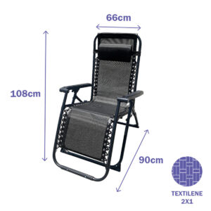 Folding Chair Marbueno Black (Refurbished C)