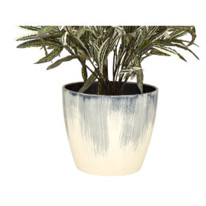 Planter Romimex Blue White Ceramic 27 x 23 x 27 cm