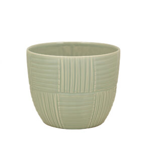 Planter Romimex Light Blue Ceramic 26 x 22 x 26 cm