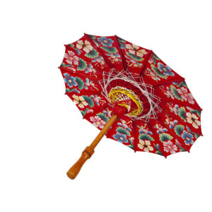 Decorative umbrella Romimex Java Red 50 x 65 x 50 cm