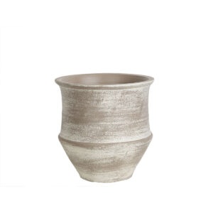 Planter Romimex Grey Ceramic 24 x 24 x 24 cm