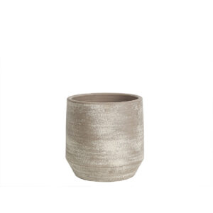 Planter Romimex Grey Ceramic 24 x 24 x 24 cm